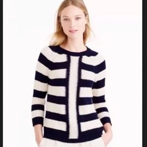 J. Crew Striped Cotton/Linen Blend Sweater Women’s size Small in EUC